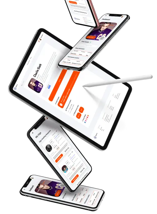 Проект MyDreamDj на разных устройствах