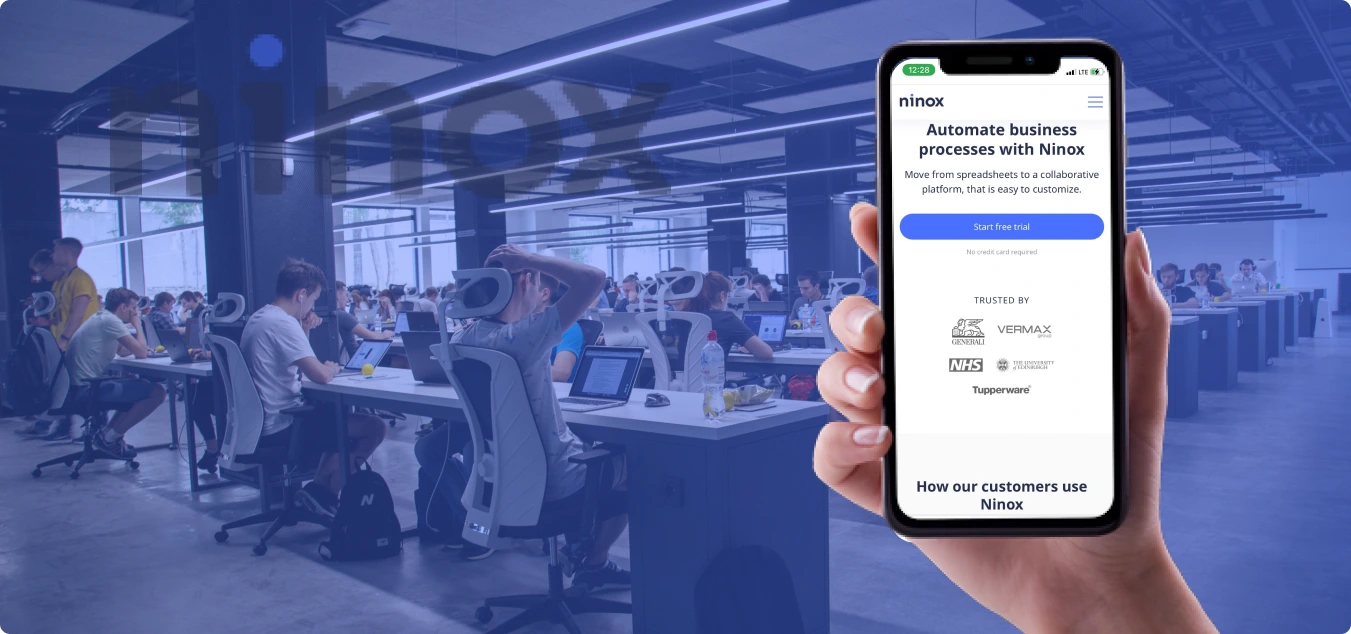 Презентация Ninox на мобильном устройстве