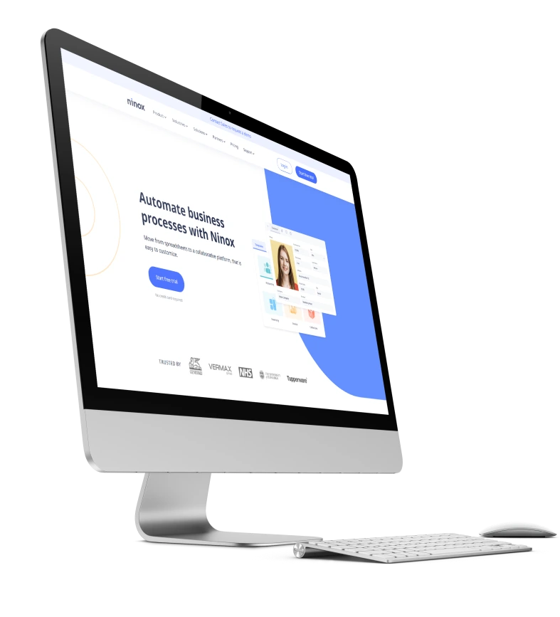 Презентация Ninox на MacBook